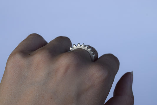 Zigzag Ring, Size N