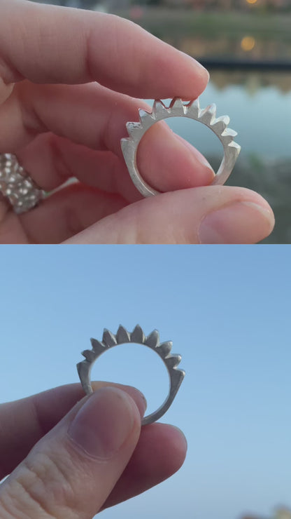 Zigzag Ring, Size N